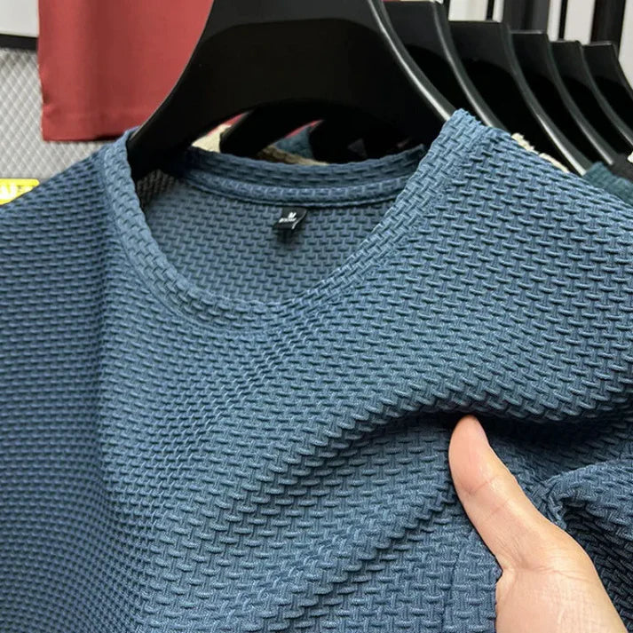 T-Shirt Uomo in Mesh Morbido Vestibilità Comoda