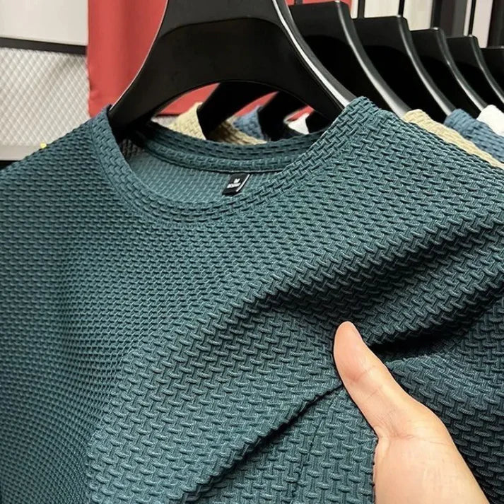 T-Shirt Uomo in Mesh Morbido Vestibilità Comoda
