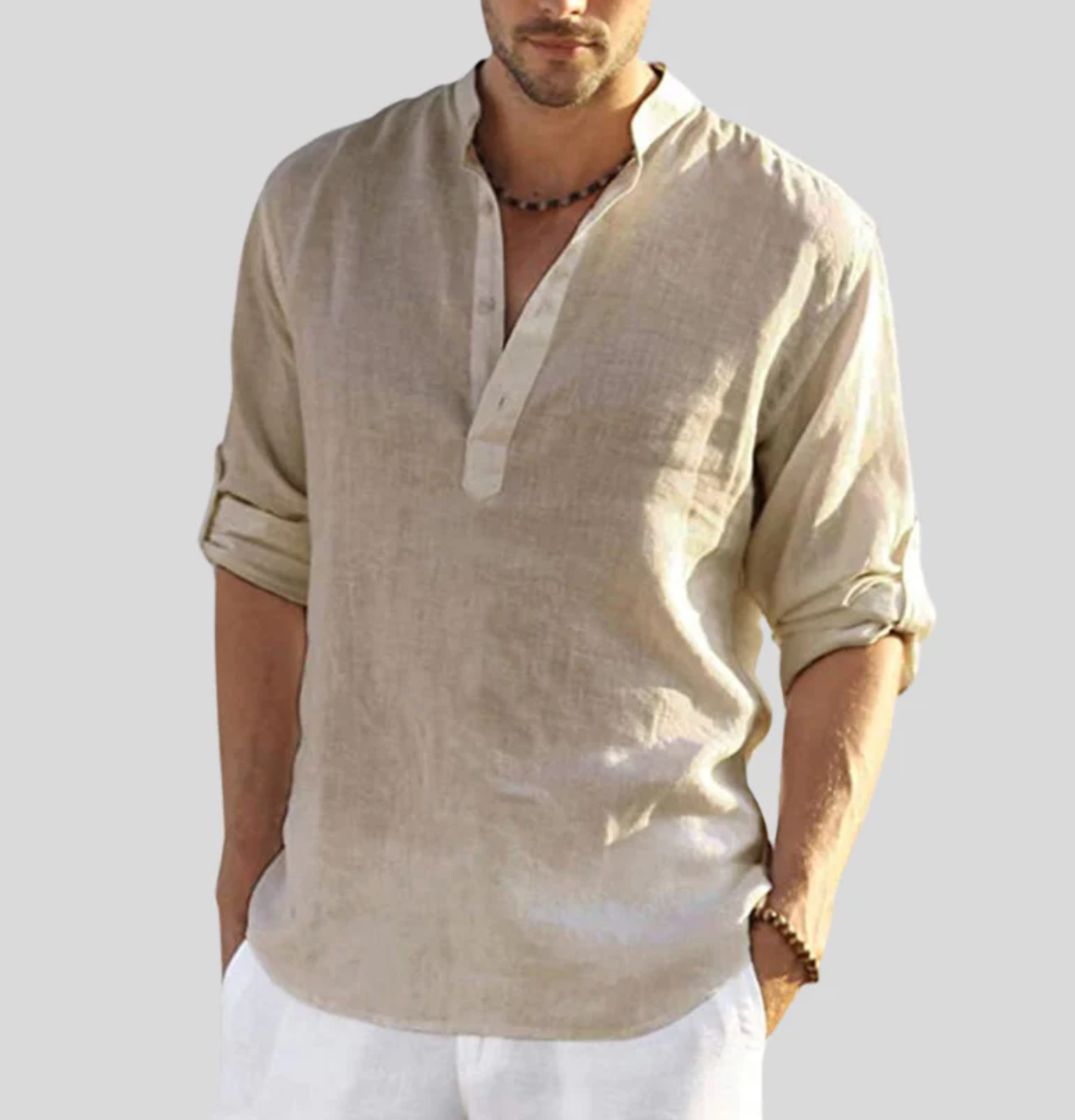 Camicia Uomo in Lino Stile Elegante