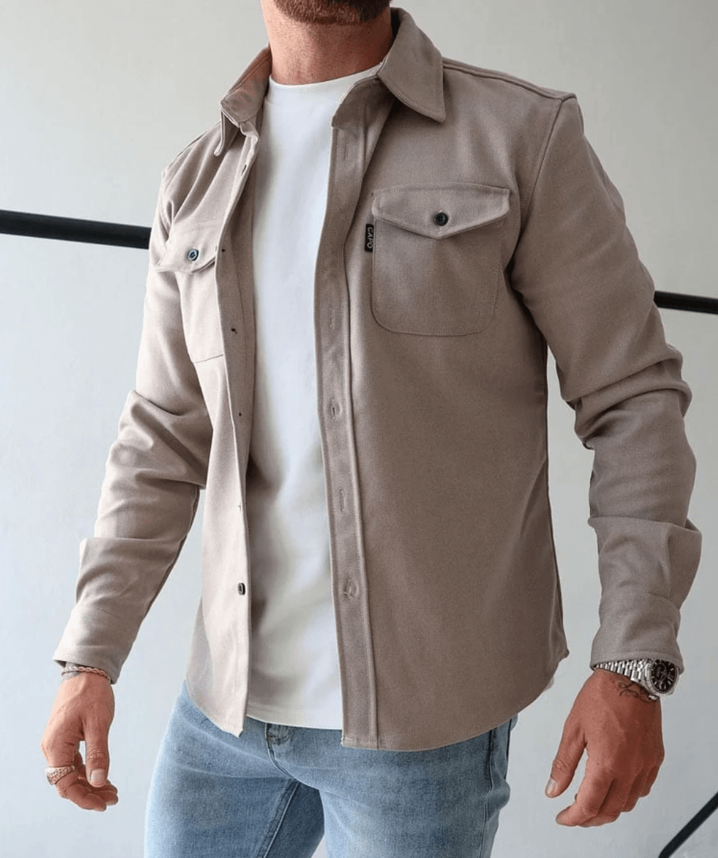 Camicia Uomo Stile Elegante Tessuto Morbido Casual - Brentozzi