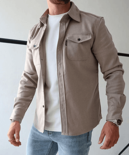 Camicia Uomo Stile Elegante Tessuto Morbido Casual - Brentozzi