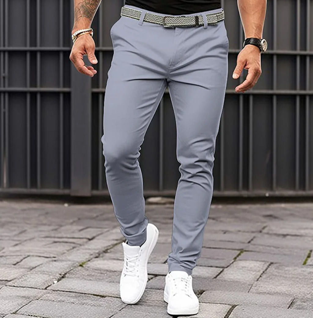 Pantaloni Uomo Estivi Vestibilità Classica