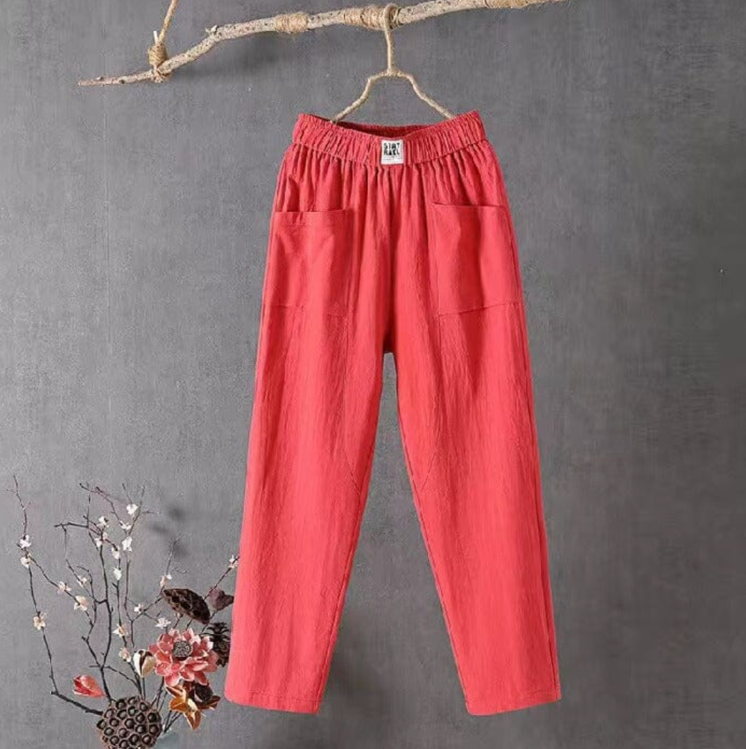 Pantaloni Uomo con Elastico in Vita Comodi