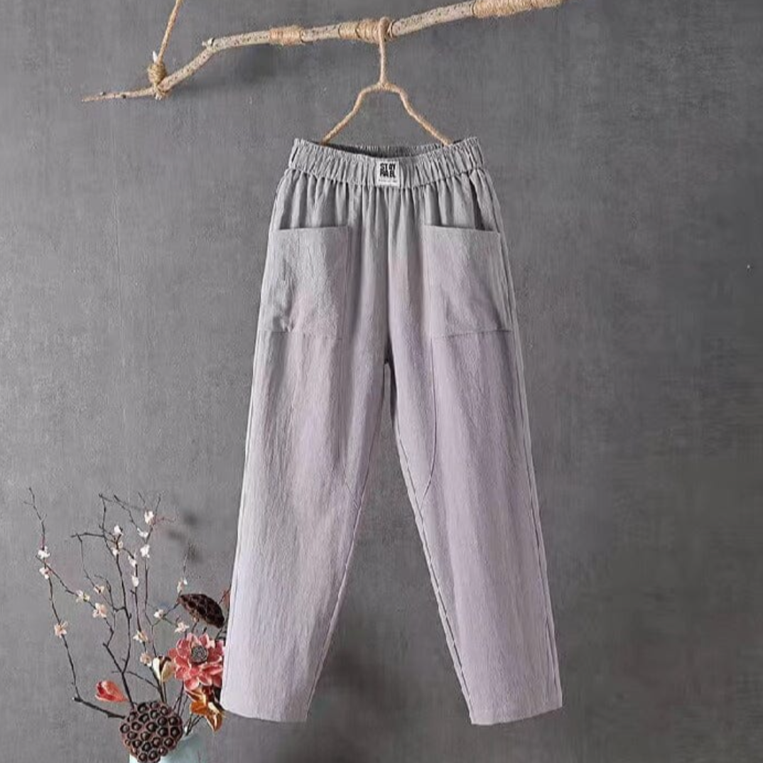 Pantaloni Uomo con Elastico in Vita Comodi