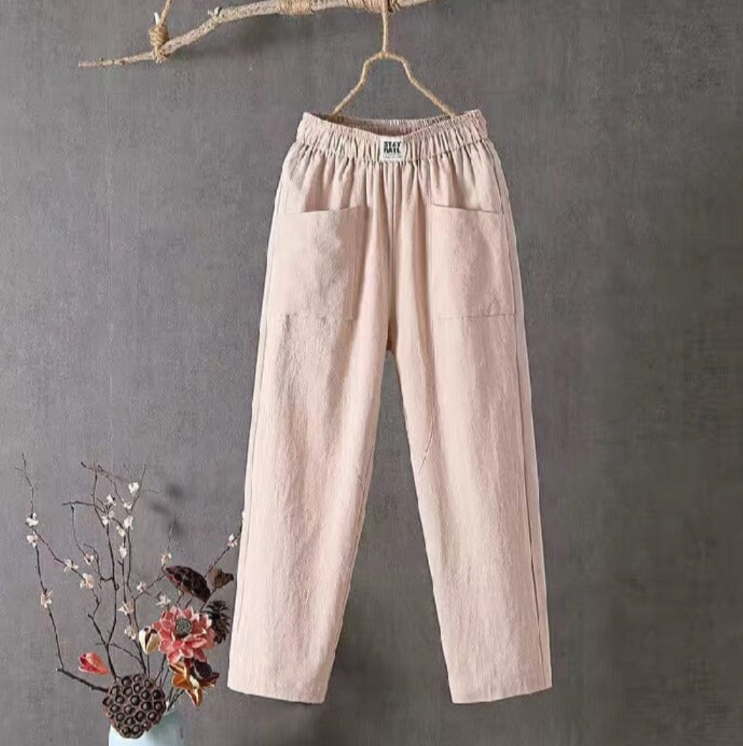 Pantaloni Uomo con Elastico in Vita Comodi