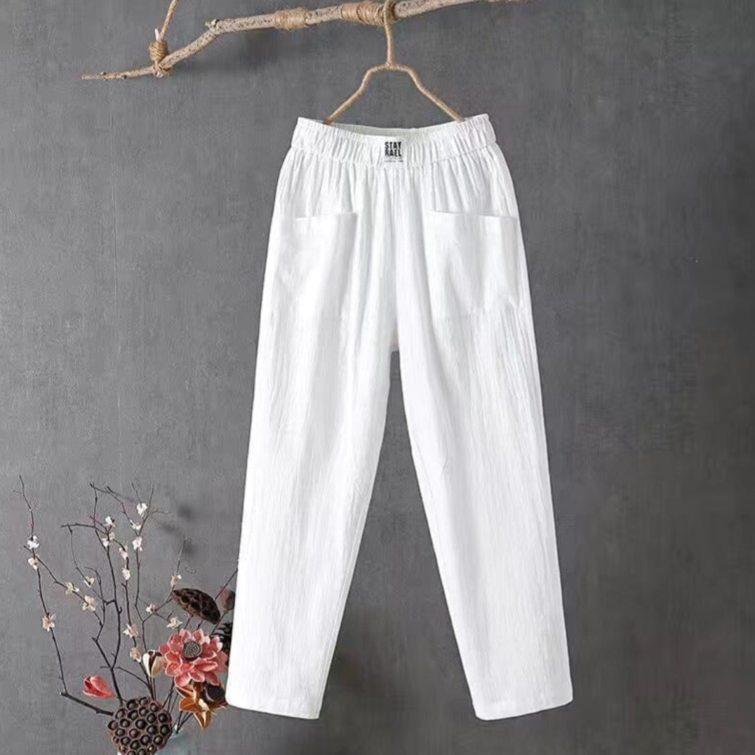 Pantaloni Uomo con Elastico in Vita Comodi