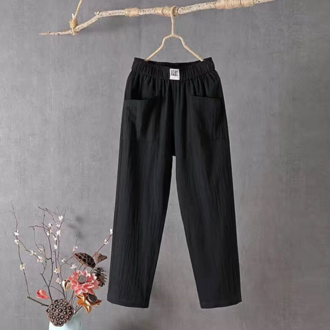 Pantaloni Uomo con Elastico in Vita Comodi