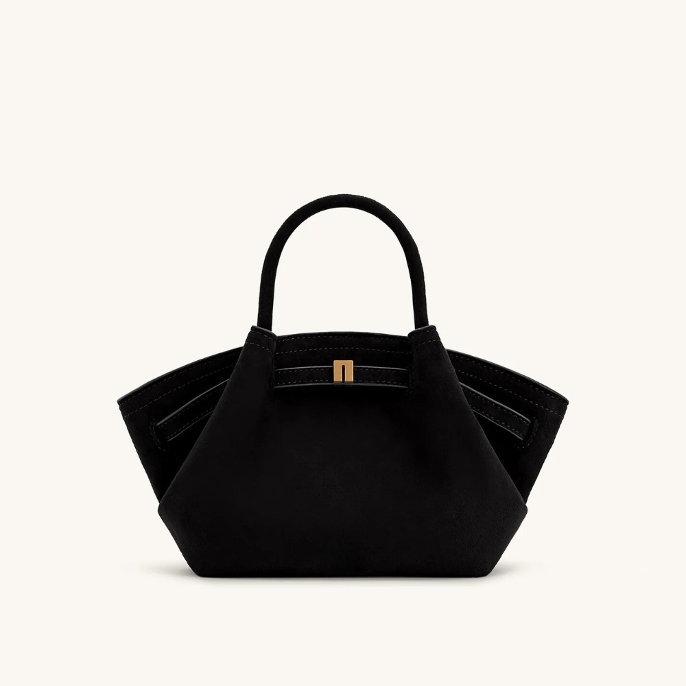 Borsa Mini Donna in Suede Vegano Compatta Elegante