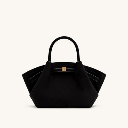 Borsa Mini Donna in Suede Vegano Compatta Elegante