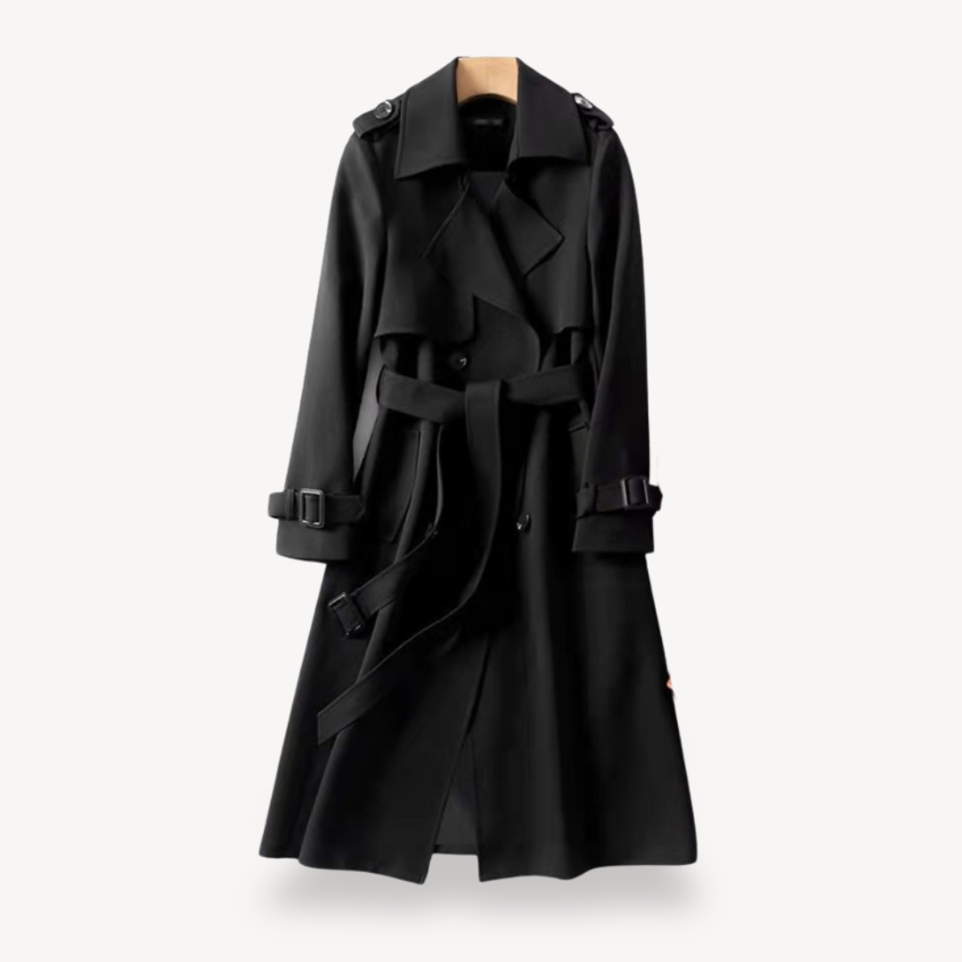 Cappotto Trench Donna Taglio Classico con Cintura
