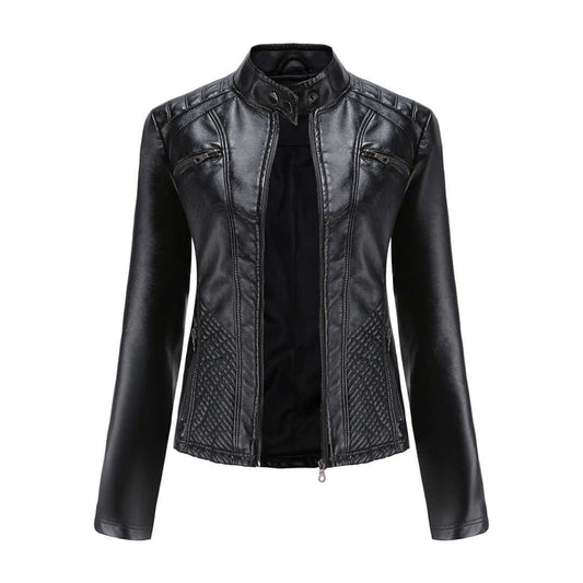Giacca Donna in Pelle Stile Elegante Classico - Brentozzi
