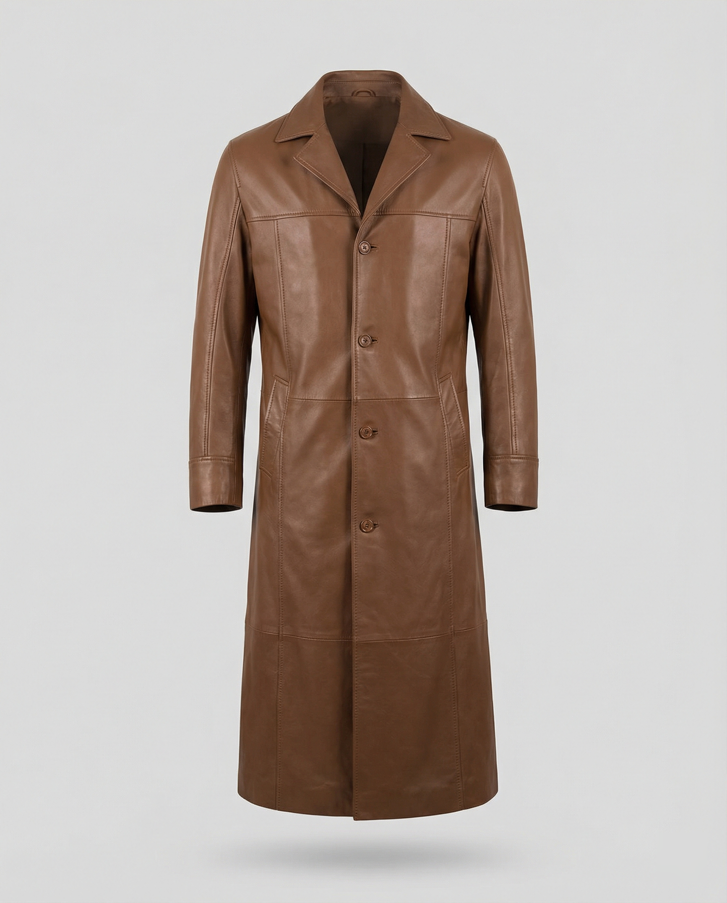 Cappotto Uomo In Ecopelle Invernale Slim Fit