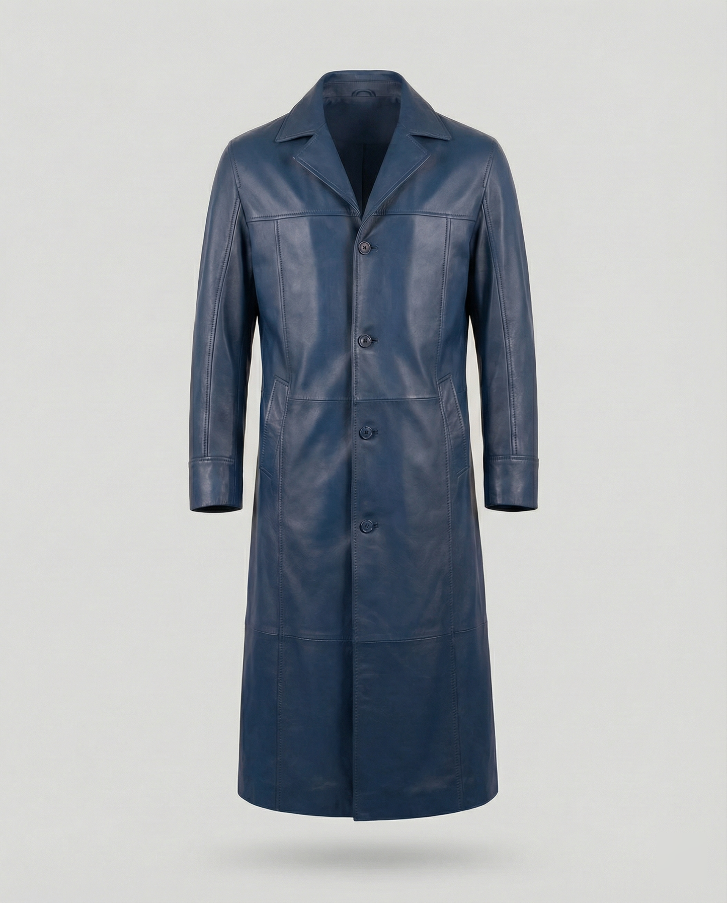 Cappotto Uomo In Ecopelle Invernale Slim Fit