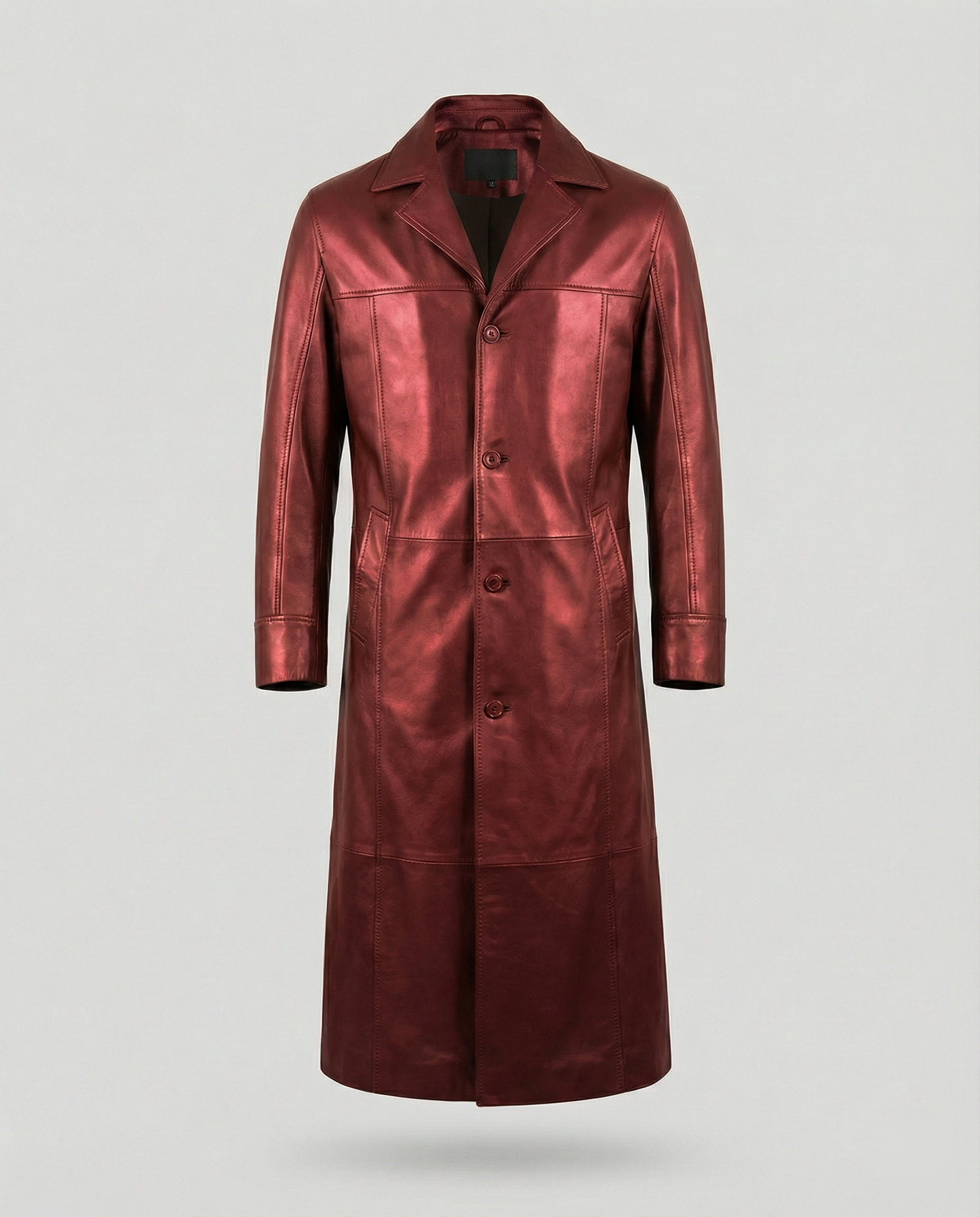 Cappotto Uomo In Ecopelle Invernale Slim Fit