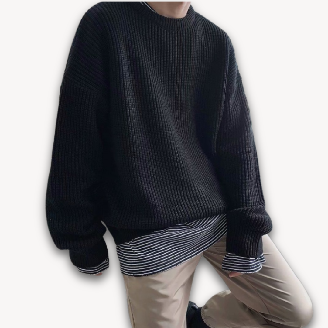 Maglione Oversize Uomo Girocollo Morbido