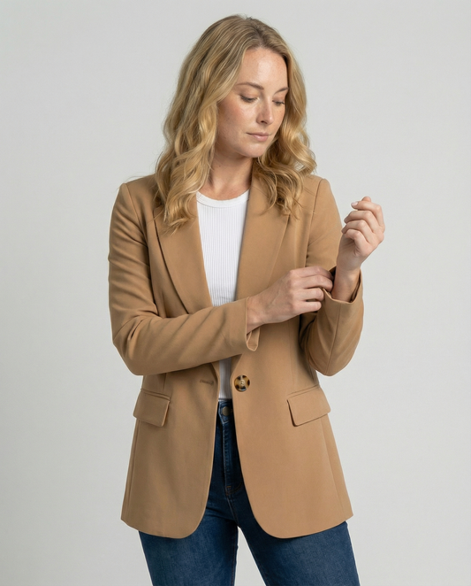 Blazer Donna Elegante Monopetto Slim Fit - Brentozzi