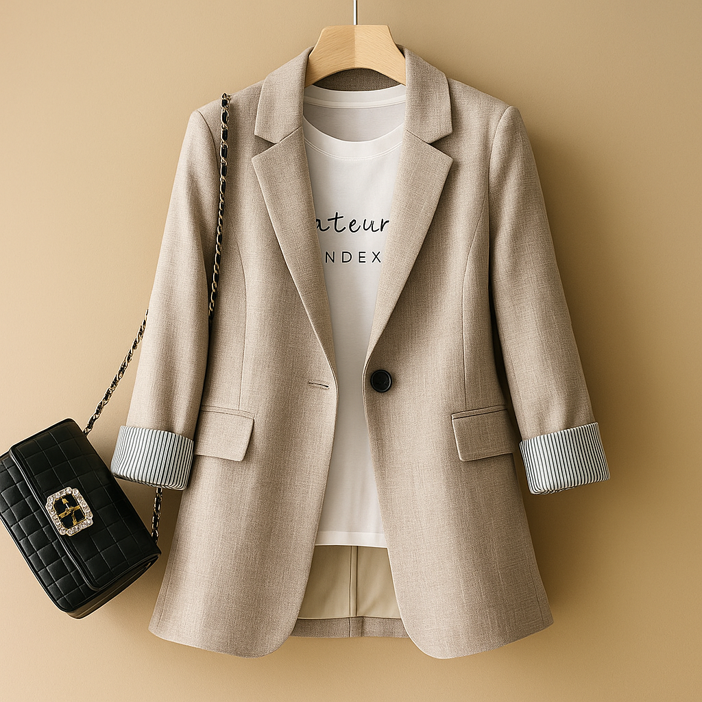 Blazer Donna Casual Leggero Manica Lunga - Vesarelli