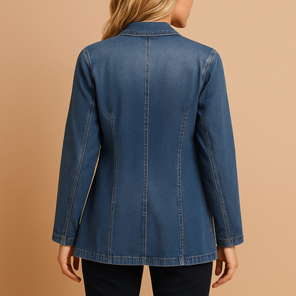 Blazer in denim aderente da donna | Yvette 1