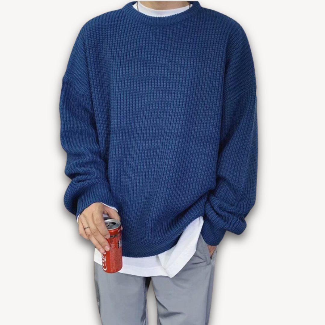 Maglione Oversize Uomo Girocollo Morbido