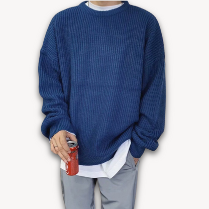 Maglione Oversize Uomo Girocollo Morbido