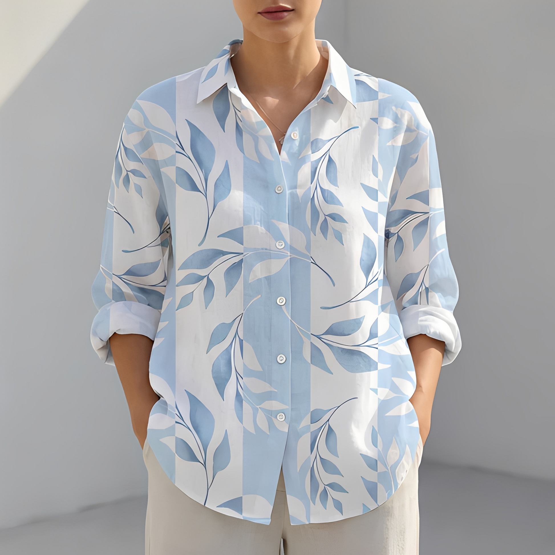 Camicia Donna Estiva Moda Casual Morbida - Brentozzi