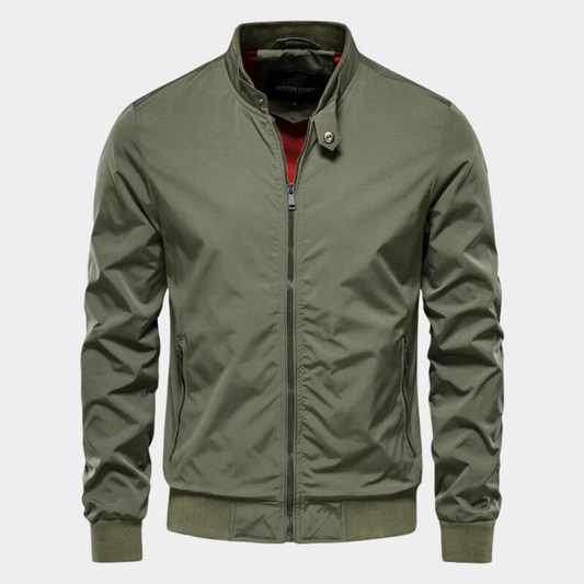 Giacca Bomber Uomo con Zip Antivento Autunnale - Brentozzi