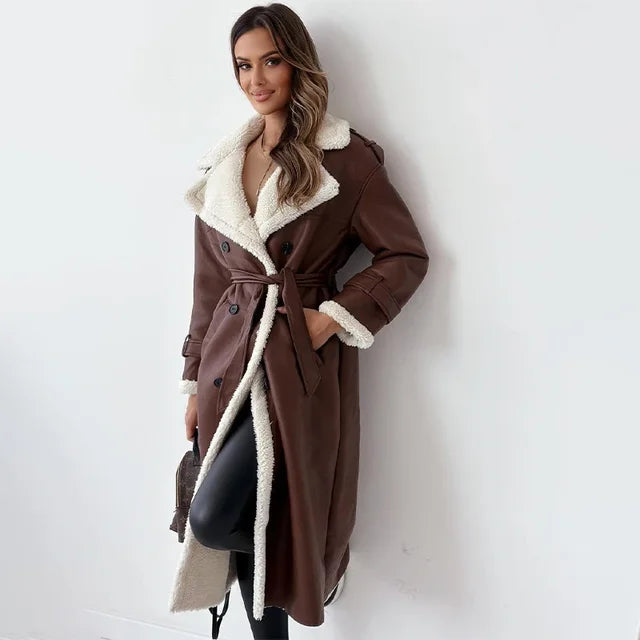 Cappotto Donna Imbottito con Bottoni Caldo Elegante