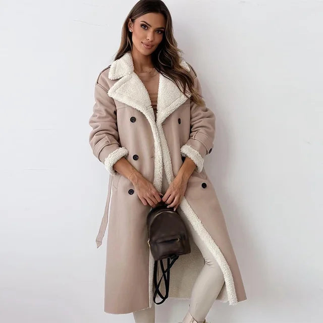 Cappotto Donna Imbottito con Bottoni Caldo Elegante