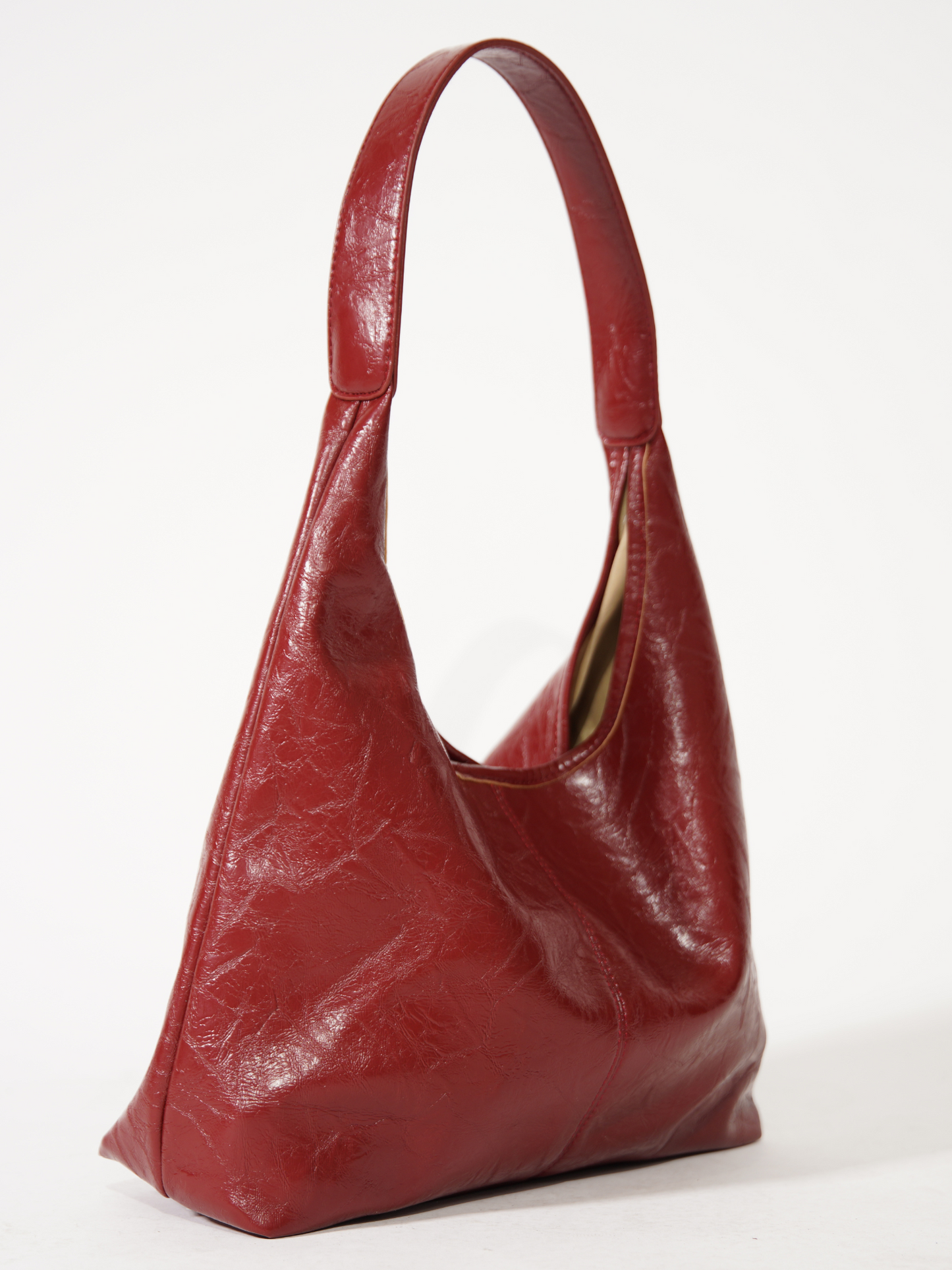 Borsa a mano pratica in pelle invecchiata da donna, resistente ed elegante 10