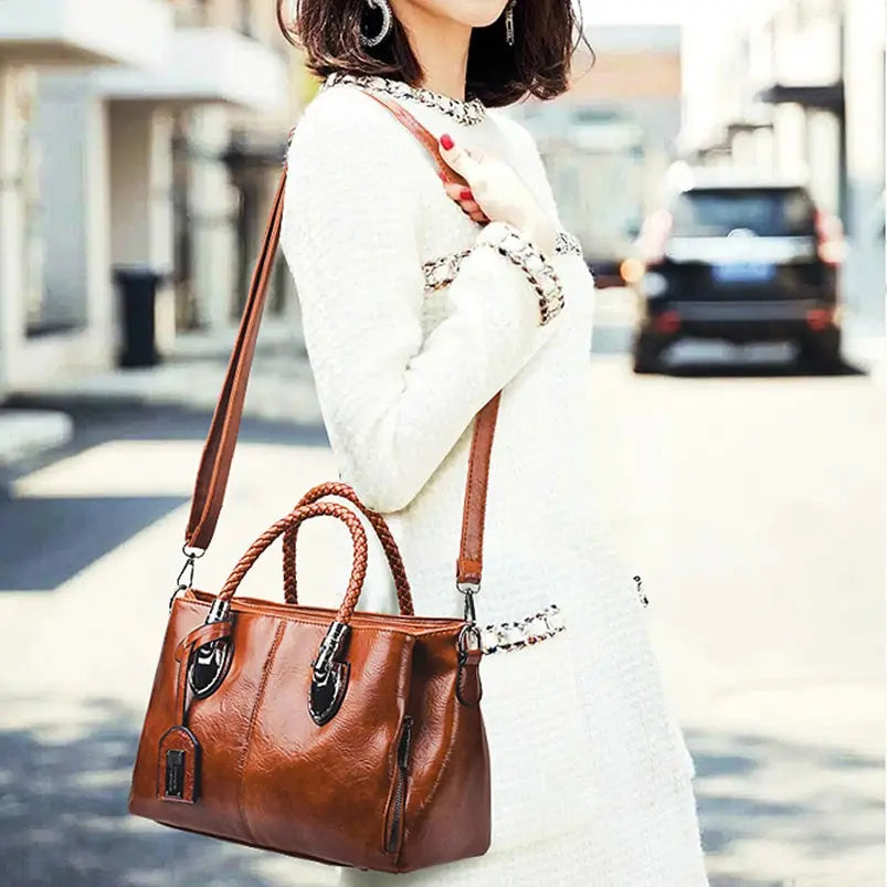 Borsa a mano spaziosa ed elegante da donna, di qualità premium 2