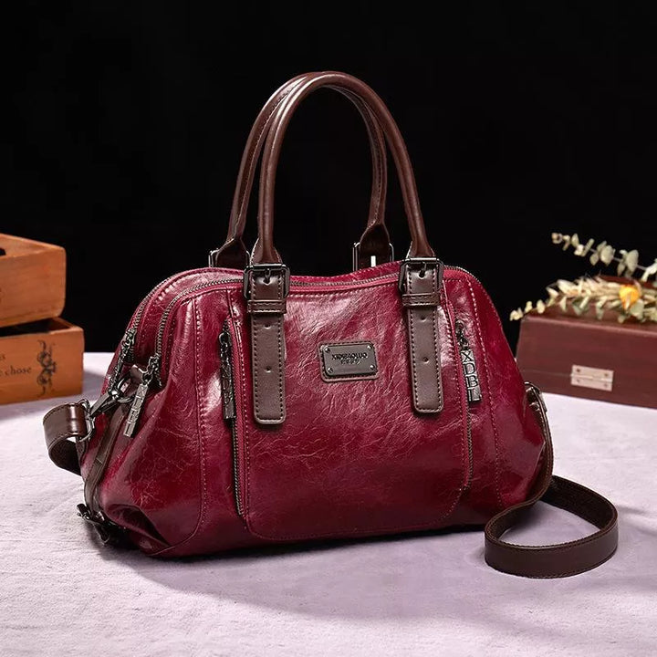 Borsa a Mano Donna in Pelle Stile Vintage Classico - Vesarelli