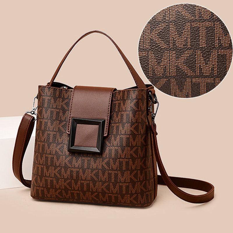 Borsa a secchiello elegante da donna, versatile, con rivestimento PU 1
