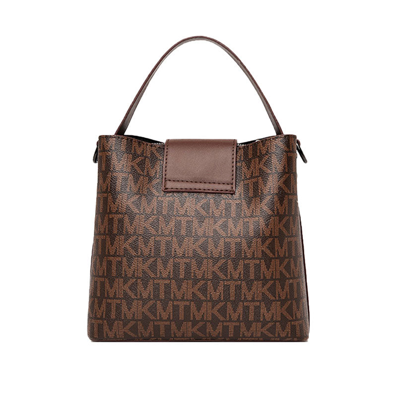Borsa a secchiello elegante da donna, versatile, con rivestimento PU 6
