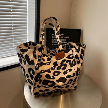 Borsa Tracolla Donna in Tessuto Stampa Animalier Design Casual - Vesarelli