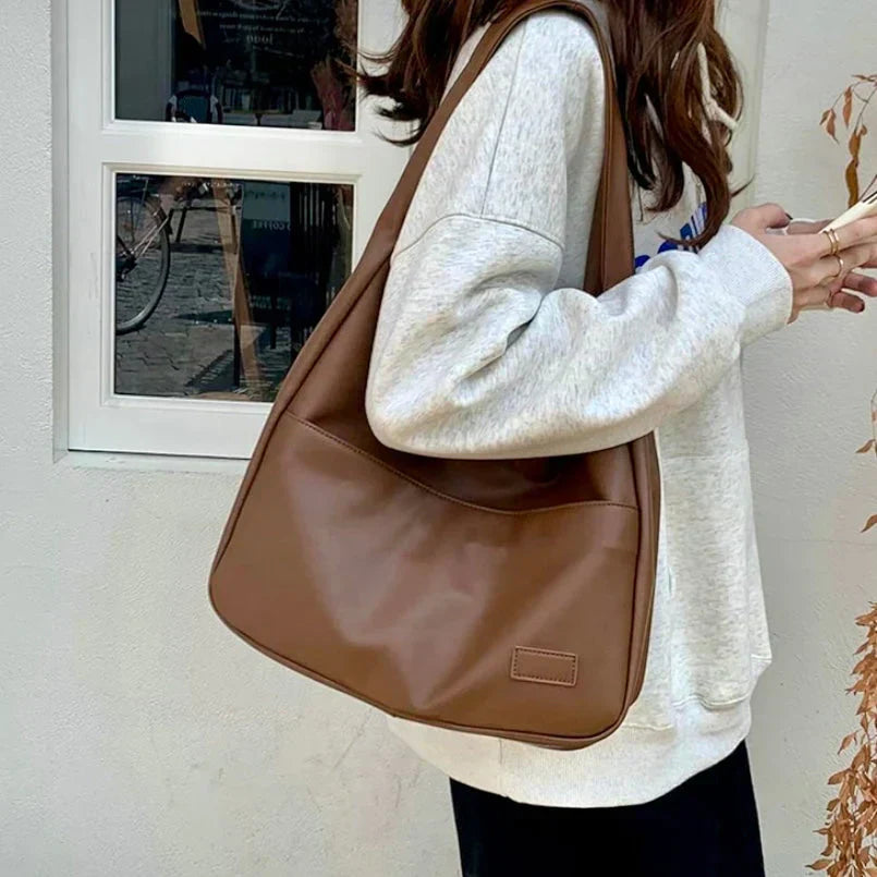 Borsa a tracolla elegante da donna in PU di grande capacità 5