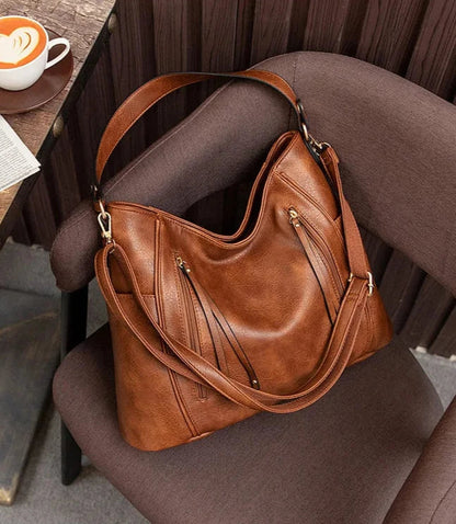Borsa a tracolla elegante da donna in PU spaziosa 2