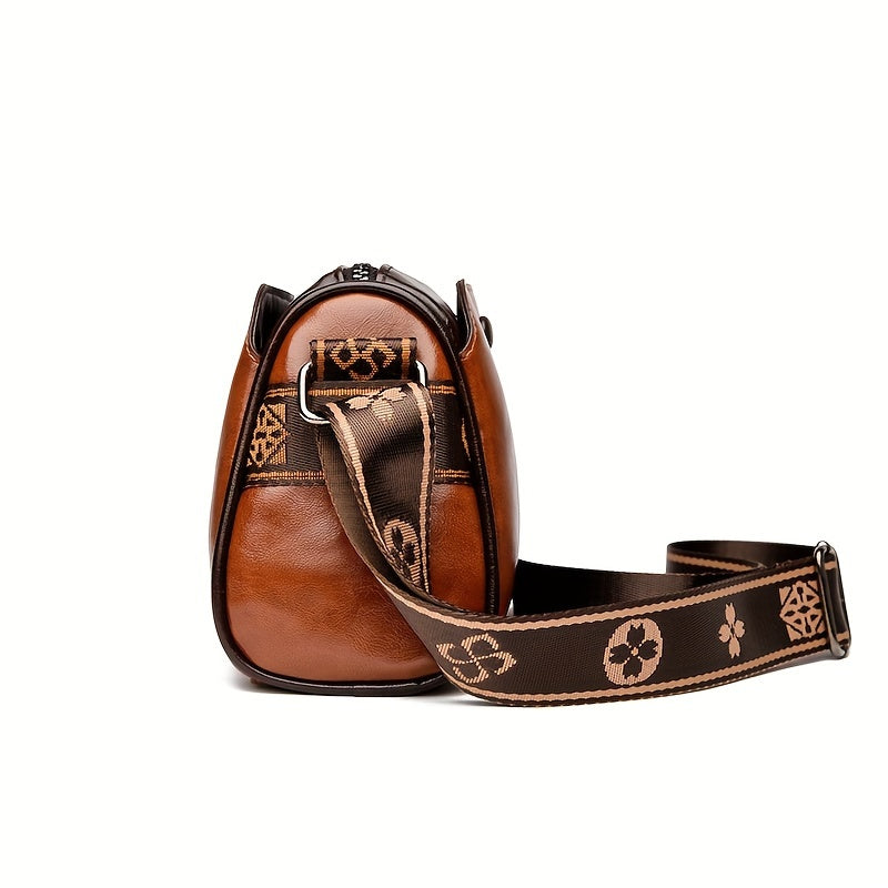 Borsa a tracolla elegante da donna in pelle vegana funzionale 4
