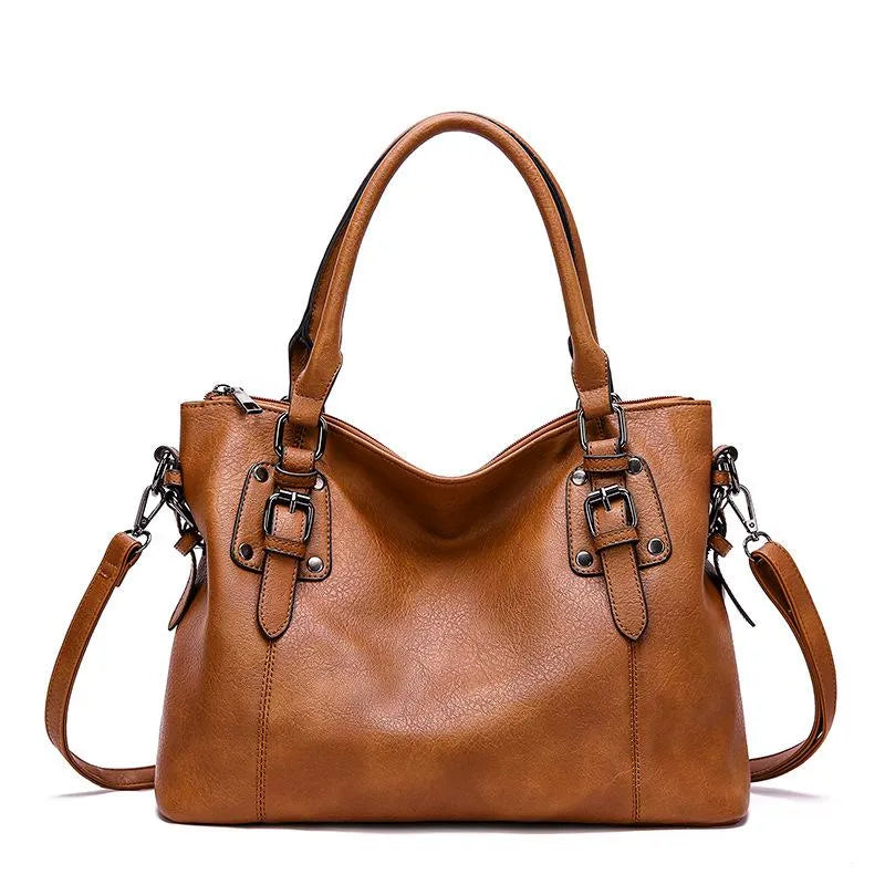 Borsa a tracolla elegante da donna in vera pelle resistente 3