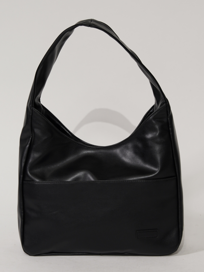 Borsa a tracolla rotonda elegante da donna in pelle vegana 11
