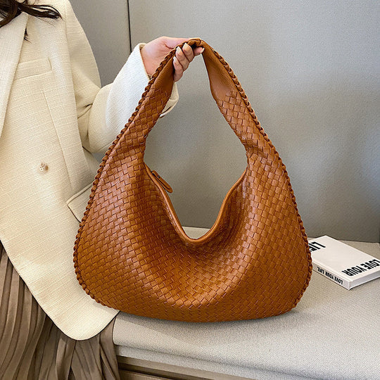Borsa da donna elegante, intrecciata a mano, funzionale e dal design durevole 2