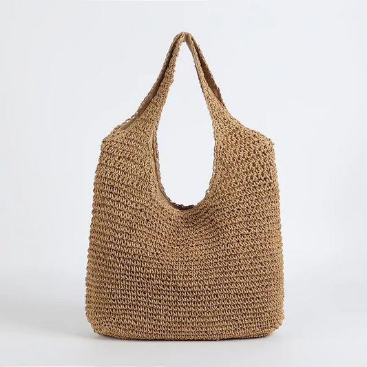 Borsa Spiaggia Donna in Paglia e Vimini Grande Capacità - Vesarelli