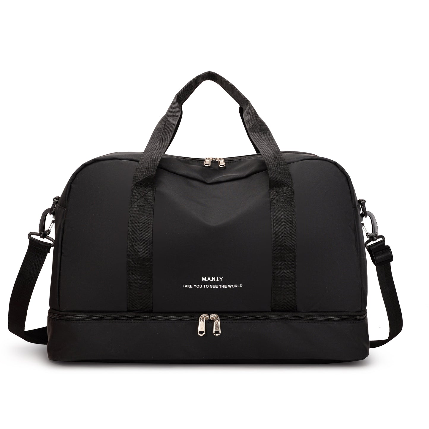 Borsa da viaggio spaziosa unisex per avventure in pelle vegana 13