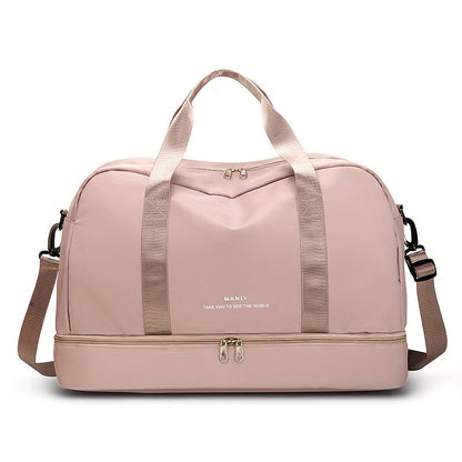 Borsa da viaggio spaziosa unisex per avventure in pelle vegana 14
