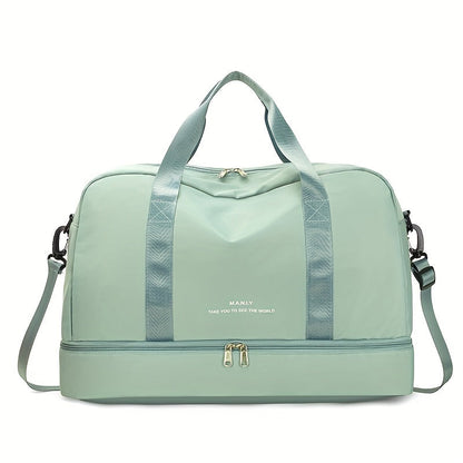 Borsa da viaggio spaziosa unisex per avventure in pelle vegana 15