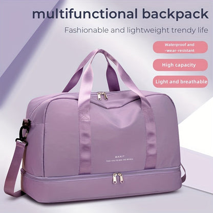 Borsa da viaggio spaziosa unisex per avventure in pelle vegana 2