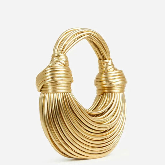 Borsa Donna con Nodo Lavorazione Artigianale Elegante - Vesarelli