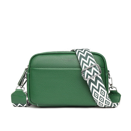 Borsa elegante da donna in vera pelle, resistente misto poliestere-cotone 4