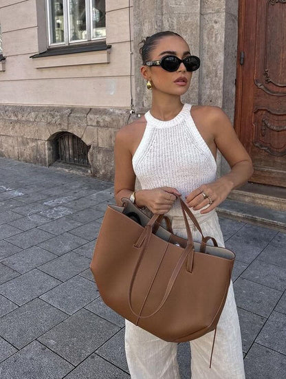 Borsa shopper versatile da donna in tessuto elegante e resistente 5