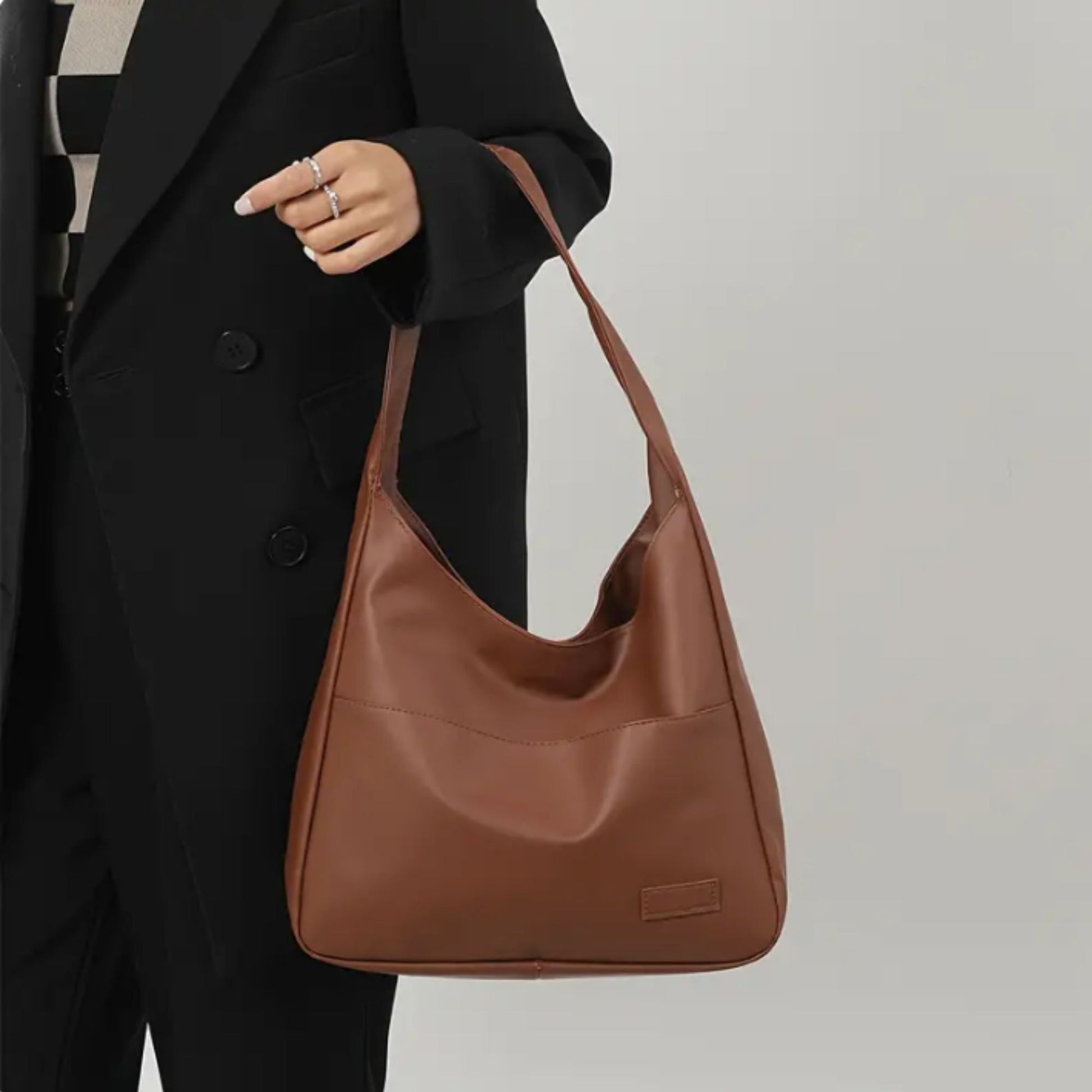 Borsa tote elegante da donna per tutti i giorni, materiale resistente 4