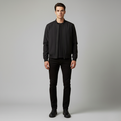 Brano | Giubbotto Bomber Uomo Marrone Con Zip 6